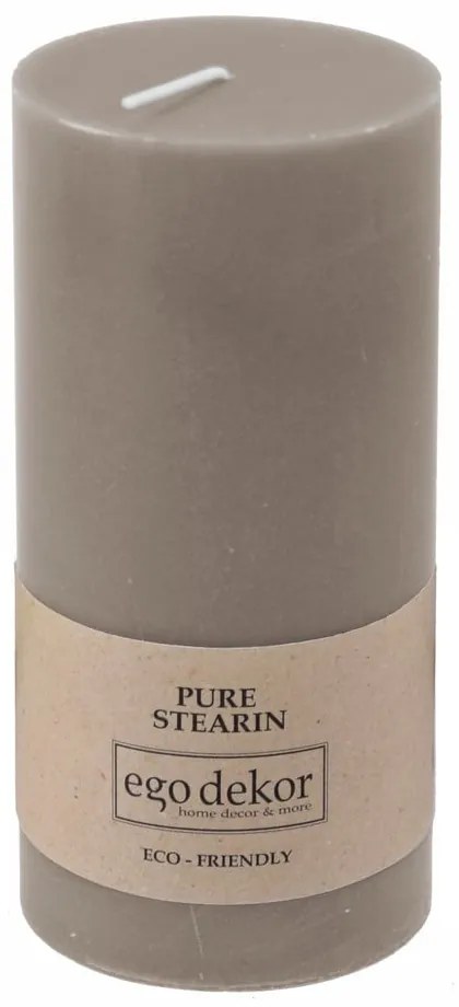 Бежово-кафява приятелска свещ, време на горене 50 h Eco - Eco candles by Ego dekor