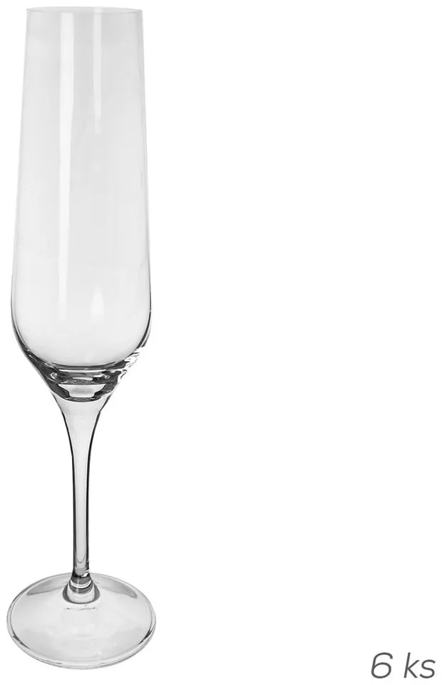 Чаши за шампанско в комплект от 6 чаши 195 ml Rebecca - Orion