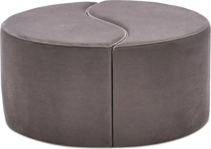 Стол Alis велур в светлосив цвят 80x80x40см.