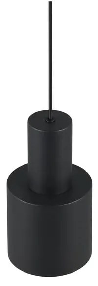 Черно висящо осветително тяло с метален абажур ø 12 cm Agudo – Trio