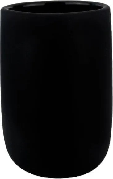 Черна керамична чаша за четка за зъби Lotus - Mette Ditmer Denmark