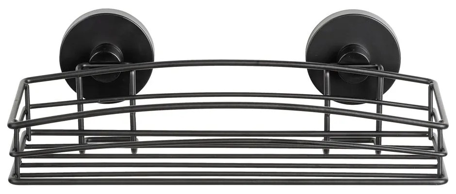 Черен стенен рафт за баня Vacuum-Loc® Pavia, ширина 26 cm - Wenko