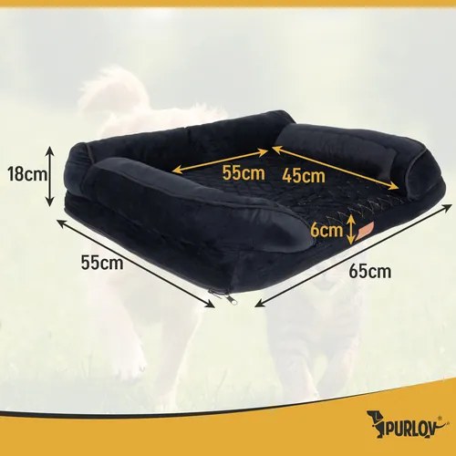Ортопедично легло за кучета с мемори пяна Šírka: 65 cm | Dĺžka: 80 cm