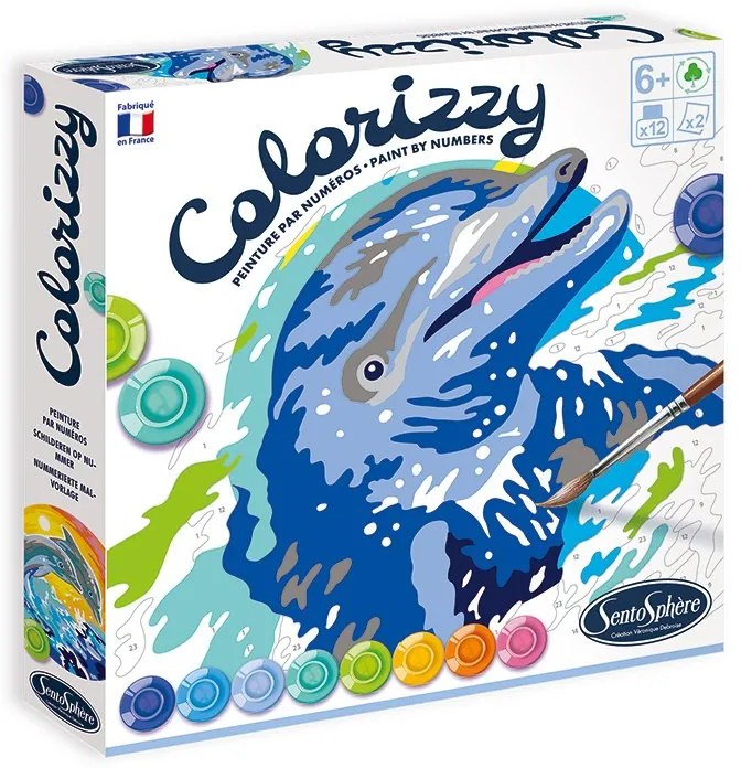 Sentosphere - Комплект за оцветяване с цифри делфини 4509