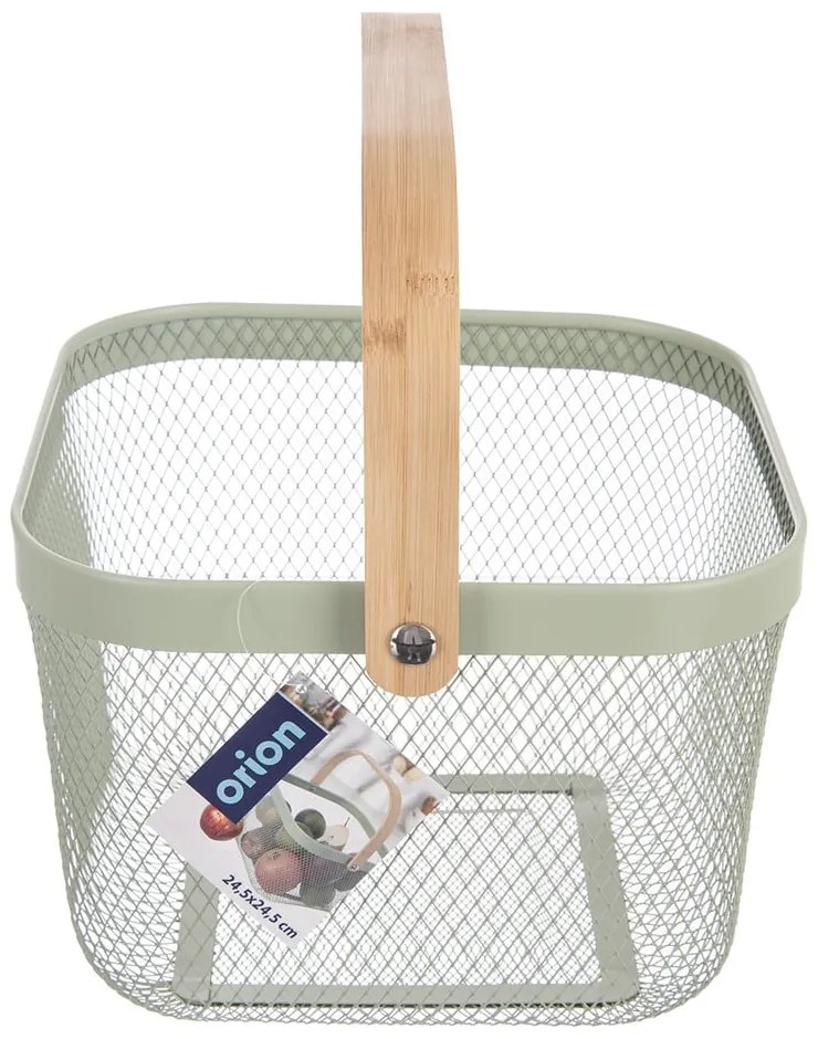 Телена метална кошница 24,5x24,5x30 cm Greenish – Orion