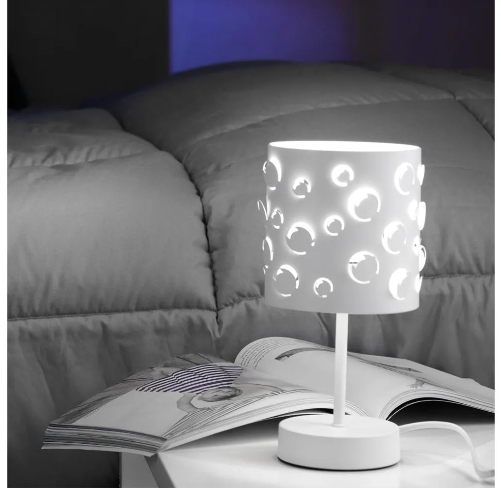 ONLI - Настолна лампа BOLLICINE 1xE14/6W/230V 22 cm бяла