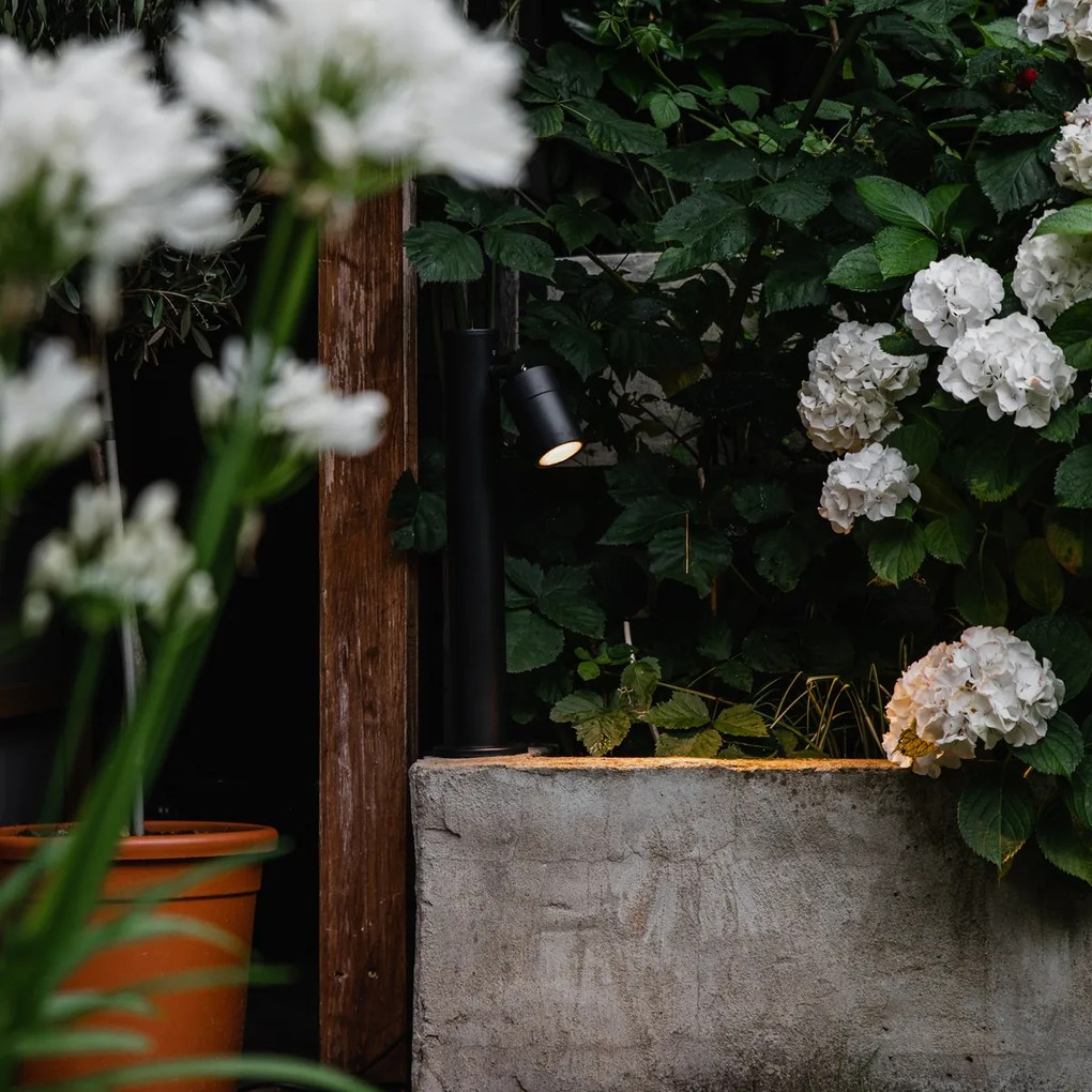 Външна лампа черна 45 см регулируема IP44 - Solo