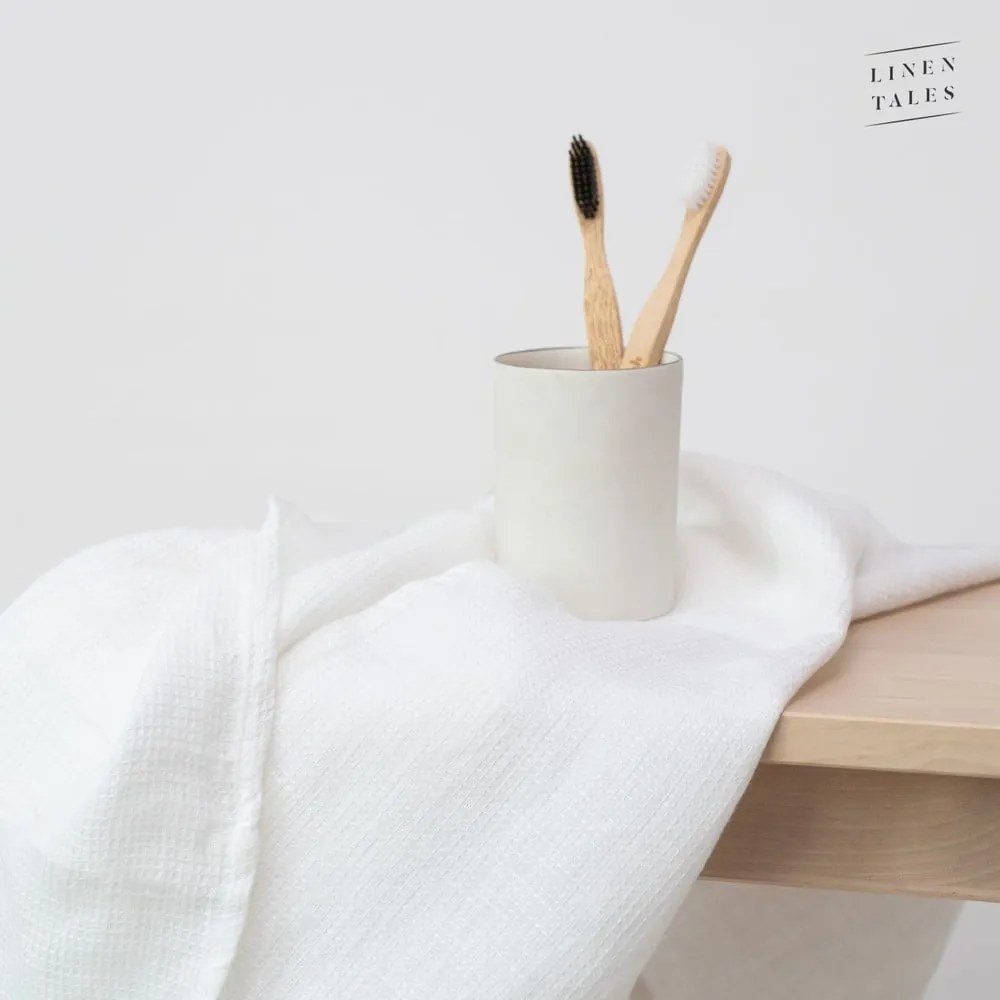 Бяла ленена кърпа 125x75 cm - Linen Tales