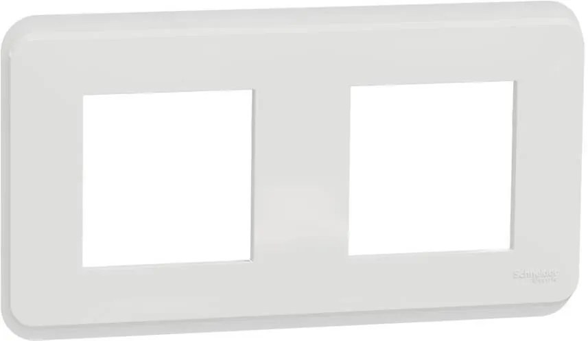 SE Лицева рамка 2х цвят Бял Unica Pro  - NU400418