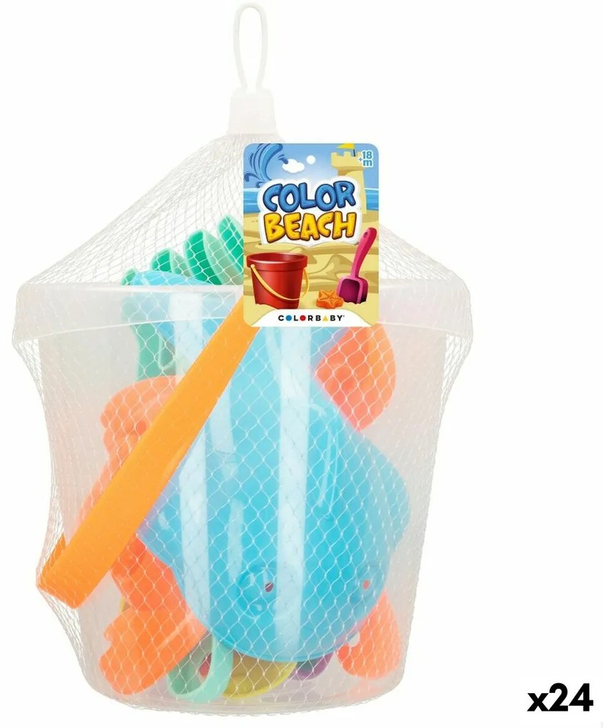 Комплект плажни играчки Colorbaby Ø 18 cm (24 броя)