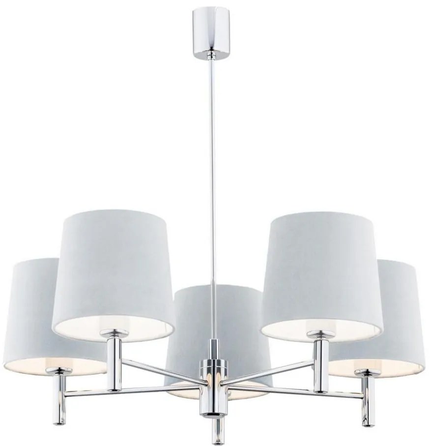 Argon 2076 - Висящ полилей BOLZANO 5xE27/15W/230V син