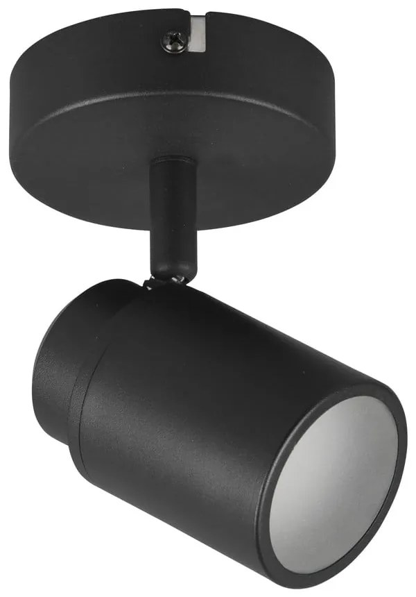 Матово черен метален прожектор 10x9 cm Angelo - Trio