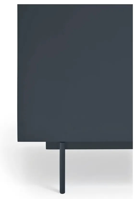 Висок скрин с чекмеджета в антрацит и естествен дъб 100x120 cm Otto - Teulat