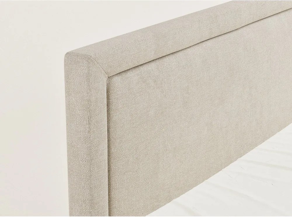 Бежово боксспринг легло 140x200 cm с място за съхранение Fresco – Maison de Rêve