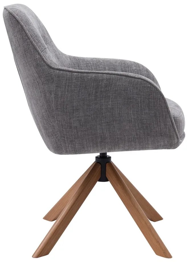 Сиви тапицирани трапезни столове в комплект 2 бр. Avola – Unique Furniture