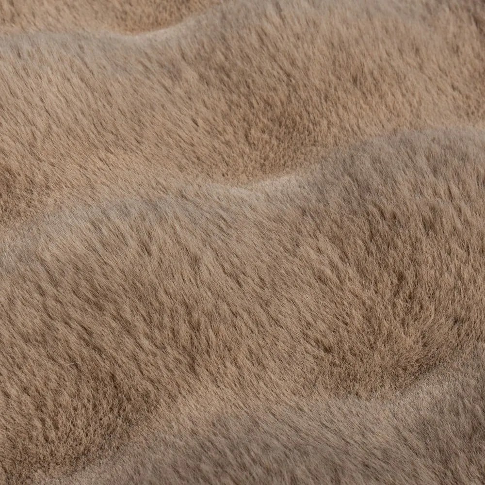 Кафява синтетична кожа 120x170 cm Waffle Faux Fur – Flair Rugs