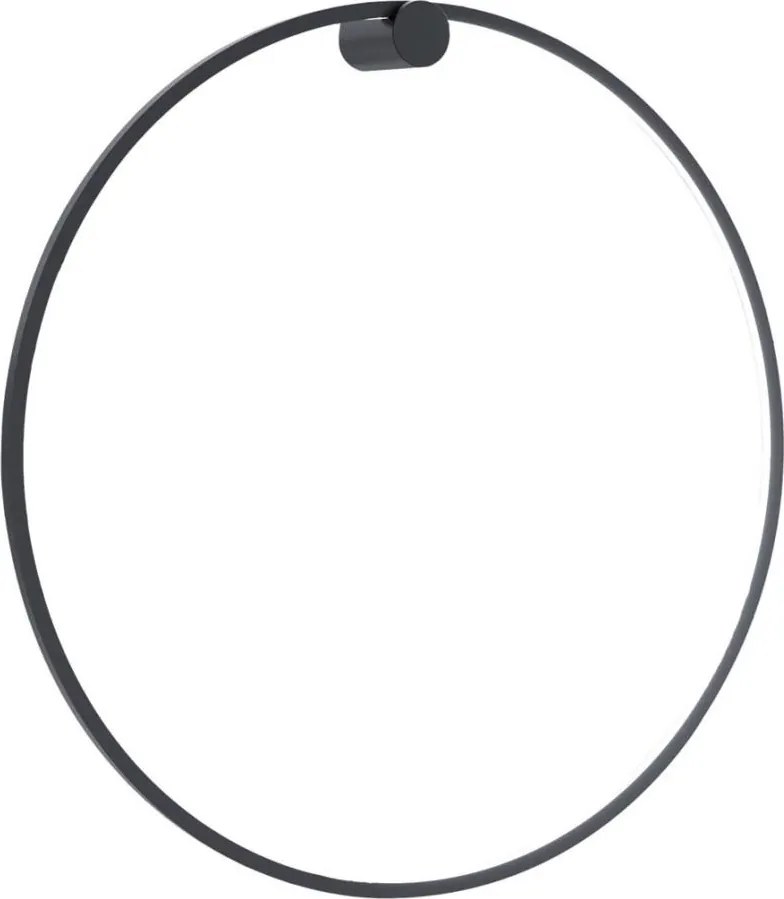 LED стенен аплик SATURNO LED/46W/230V Ø 80 см, IP44, черен