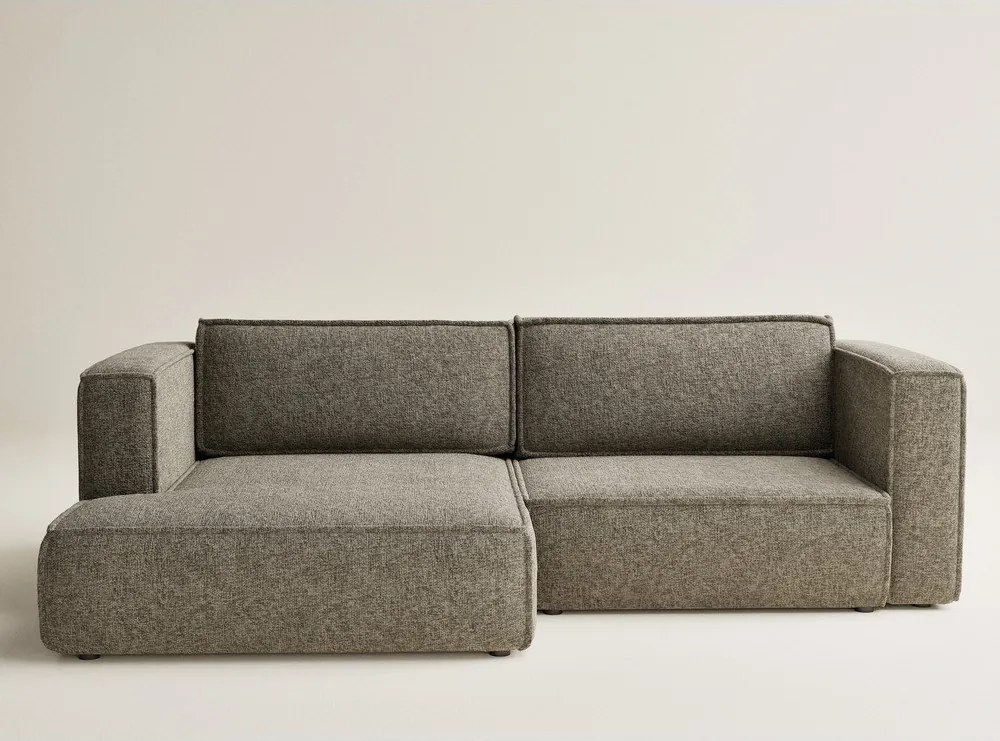 Кафяв шенилов сгъваем/с място за съхранение ъглов диван (ляв ъгъл) Velto – Maison de Rêve