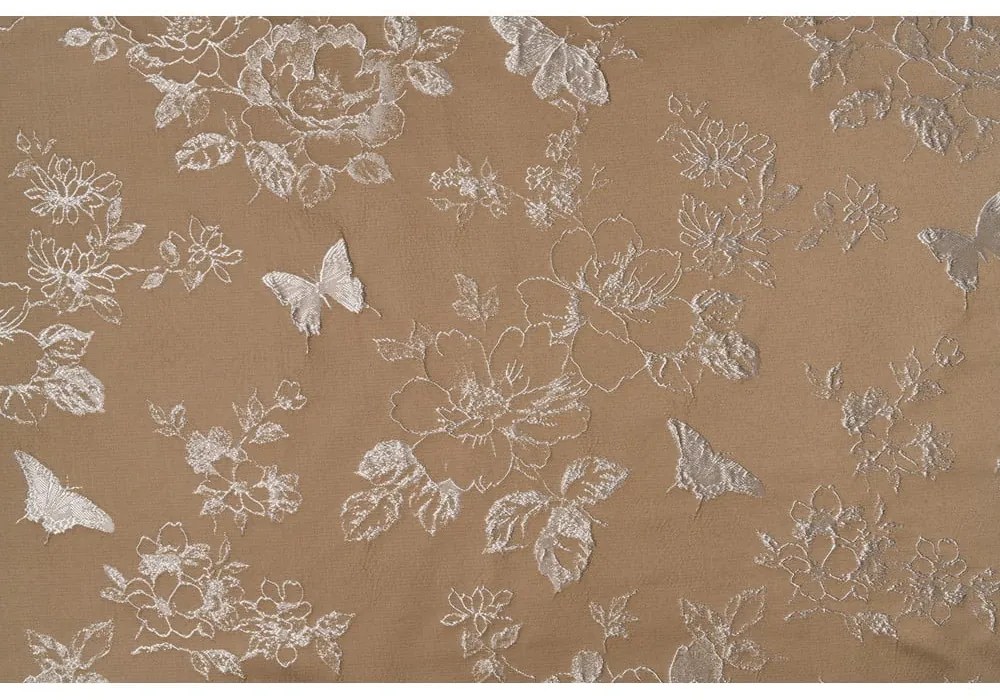 Бежова завеса 135x260 cm Lillies - Mendola Fabrics