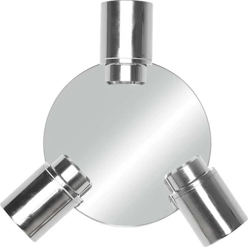 Метален прожектор в лъскаво-сребрист цвят Angelo - Trio