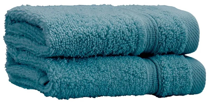 Тюркоазени памучни кърпи в комплект от 2 бр. от тери 30x30 cm Zero Twist – Catherine Lansfield