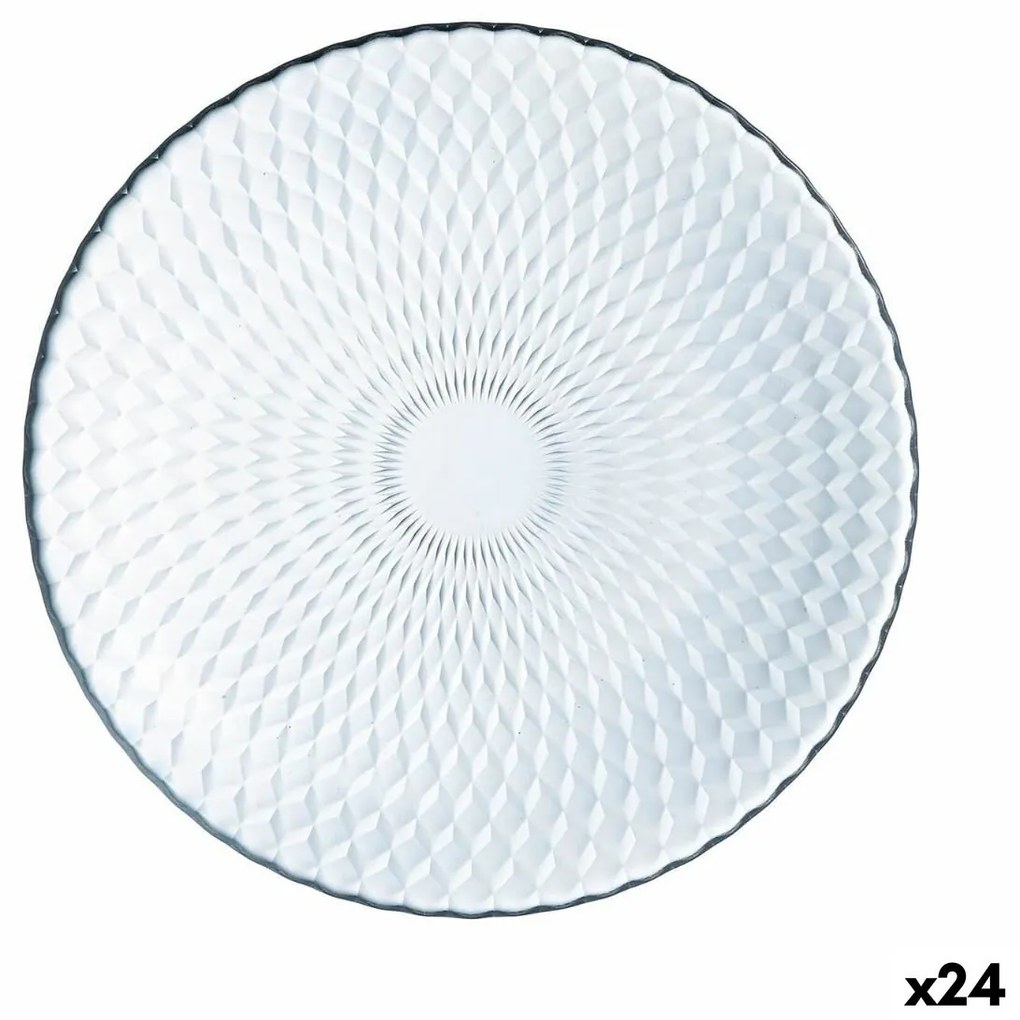 Lame plaat Luminarc Pampille Прозрачен Cтъкло (25 cm) (24 броя)