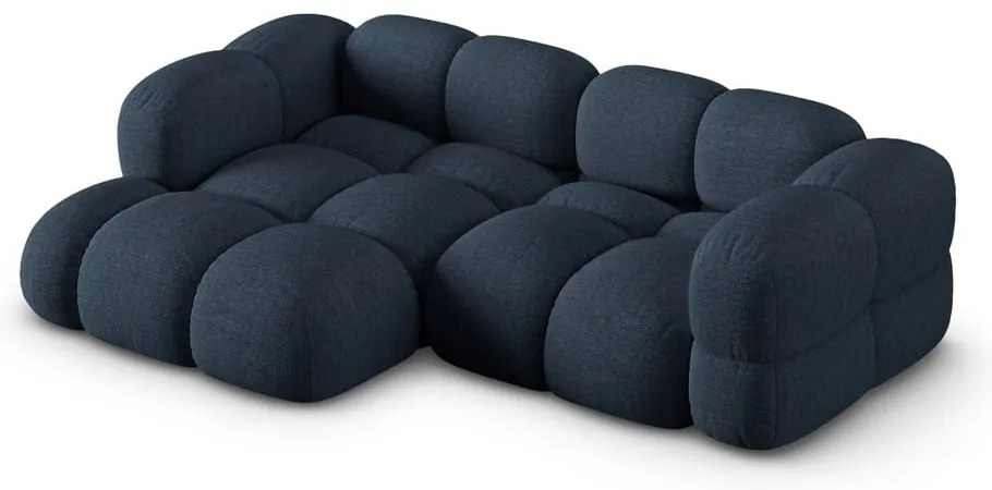 Тъмносин ъглов диван (ляв ъгъл) Loretto – Cosmopolitan Design