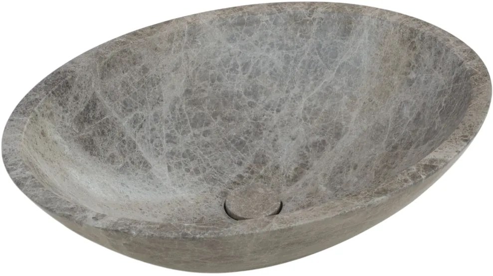 Мраморен умивалник Mica Fossil-Тъмно сиво