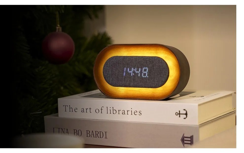 Дигитална аларма Lumos Walnut – Gingko