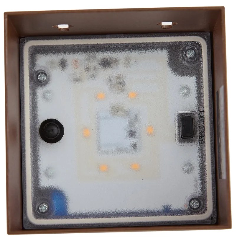 Външна стенна лампа ръждивокафява с LED IP65 соларна - Charlene