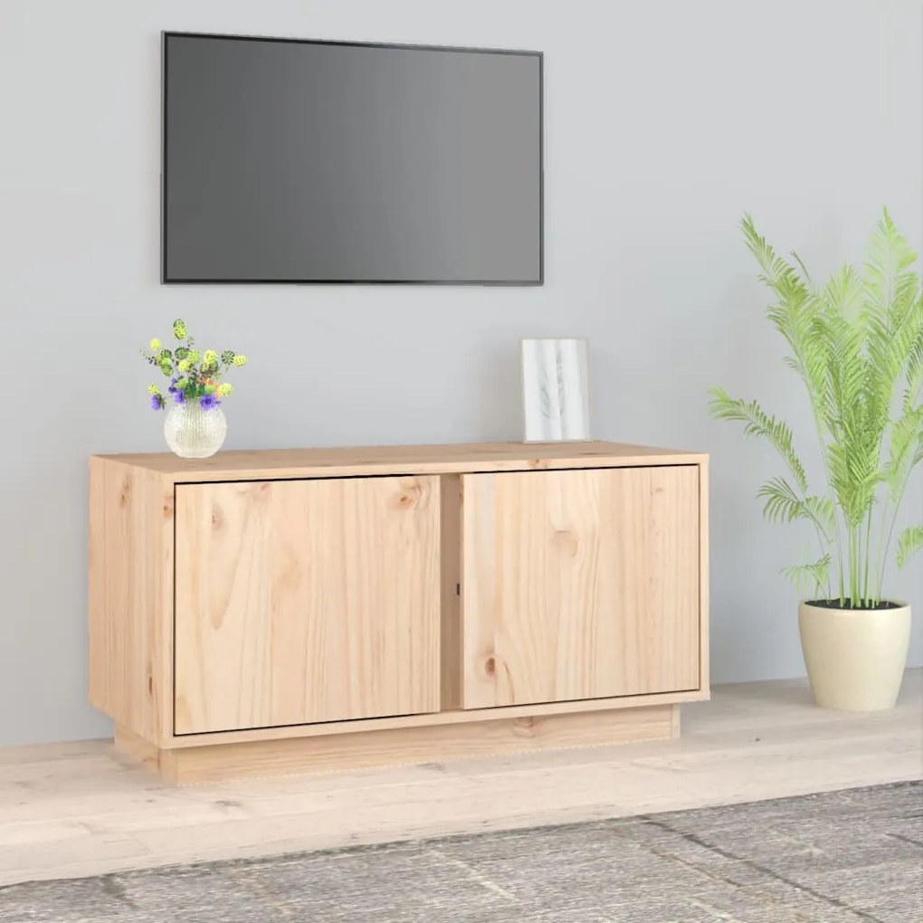 814469 vidaXL ТВ шкаф, 80x35x40,5 см, бор масив