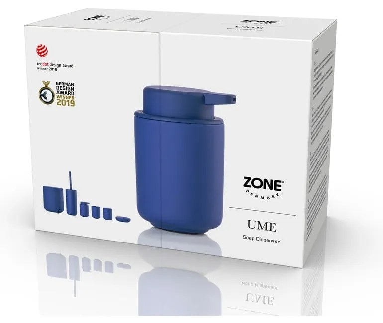 Син керамичен дозатор за сапун 250 ml Ume - Zone