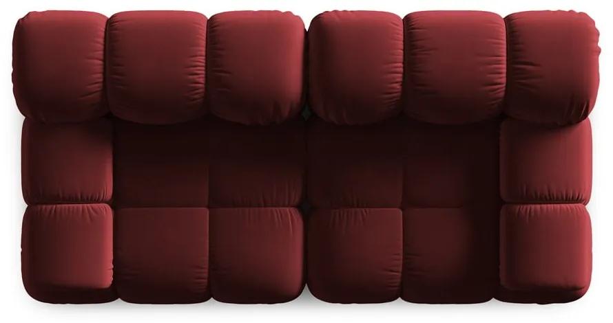 Червен кадифен диван 188 cm Bellis - Micadoni Home
