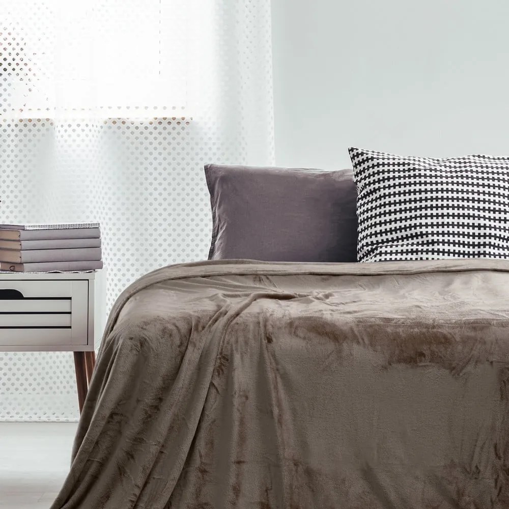 Кафяво каре , 150 x 200 cm Mic - DecoKing