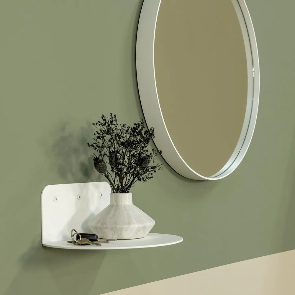 Бял метален стенен рафт 30 cm Flex – Spinder Design