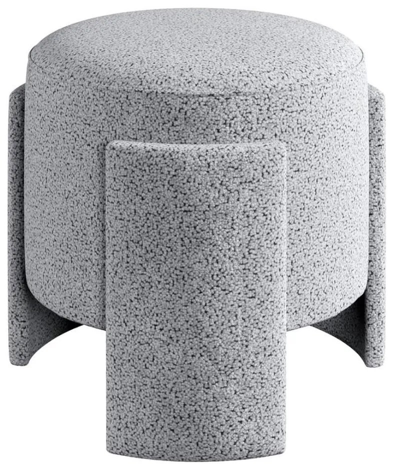 Табуретка ROCKET Ø 39 см, сива