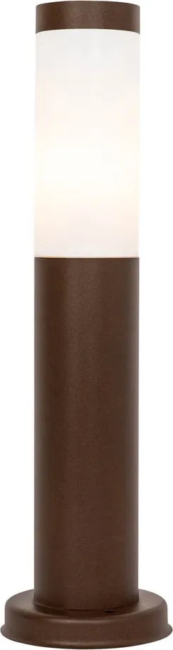 Стълб за външна лампа ръждивокафяв с опал 45 см IP44 - Rox