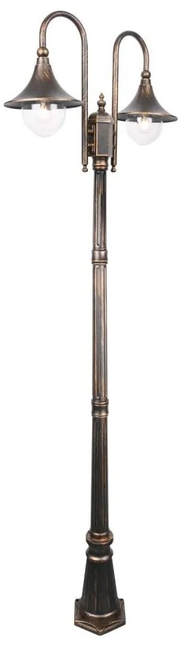 Екстериорна лампа TALEZ 2xE27/15W/230V IP44 бронзова патина