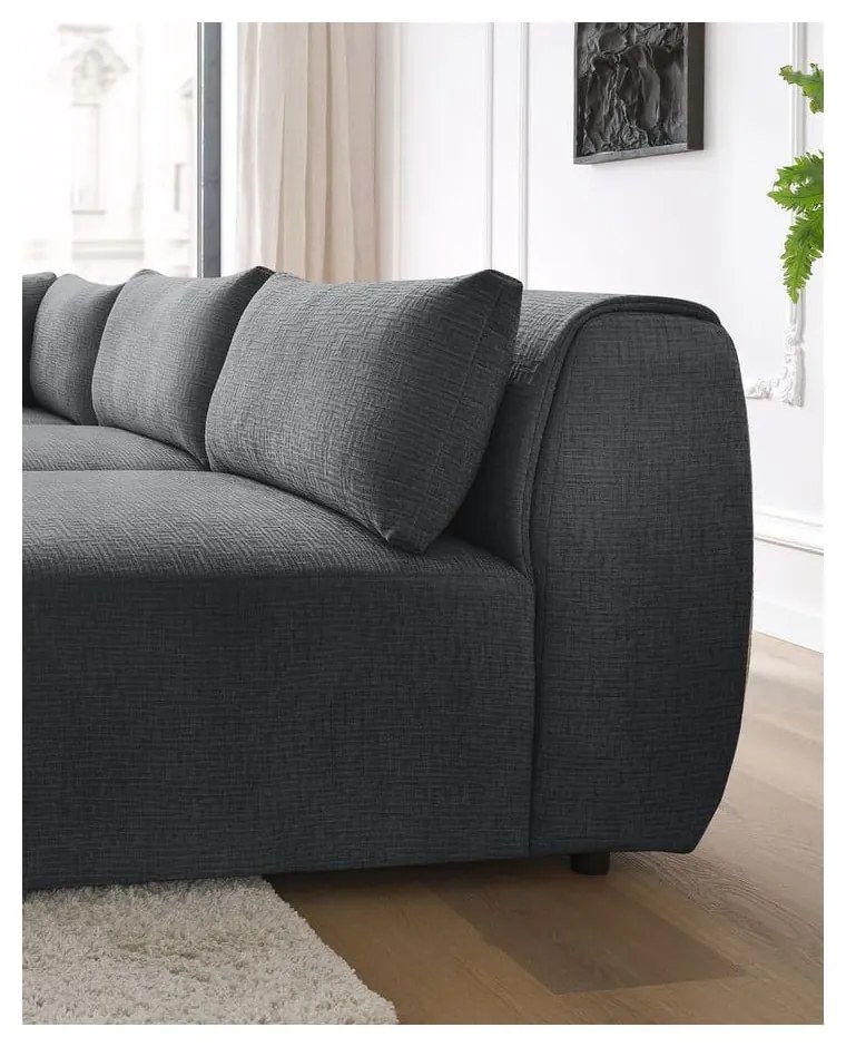 Сив ъглов диван (променлив) Jeanne - Bobochic Paris