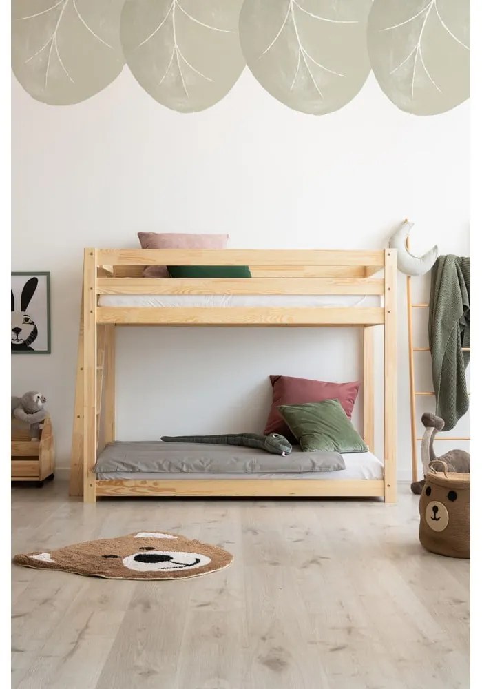 Двуетажно легло от борова дървесина 90x200 cm CLPB - Adeko
