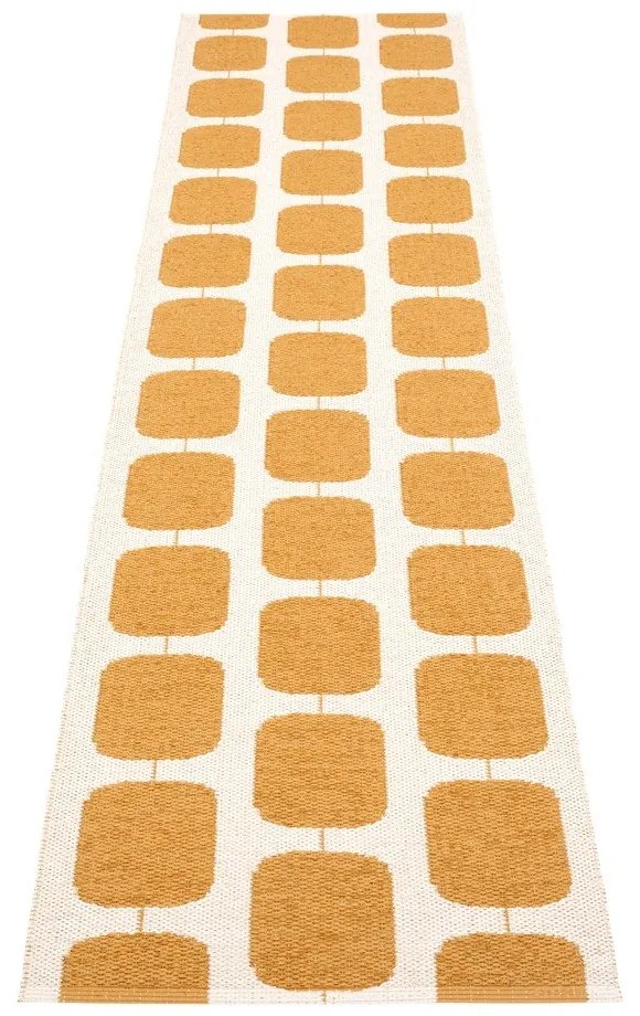 Пътека за открито и закрито в цвят жълта охра и крема 70x300 cm Sten Ochre – Pappelina