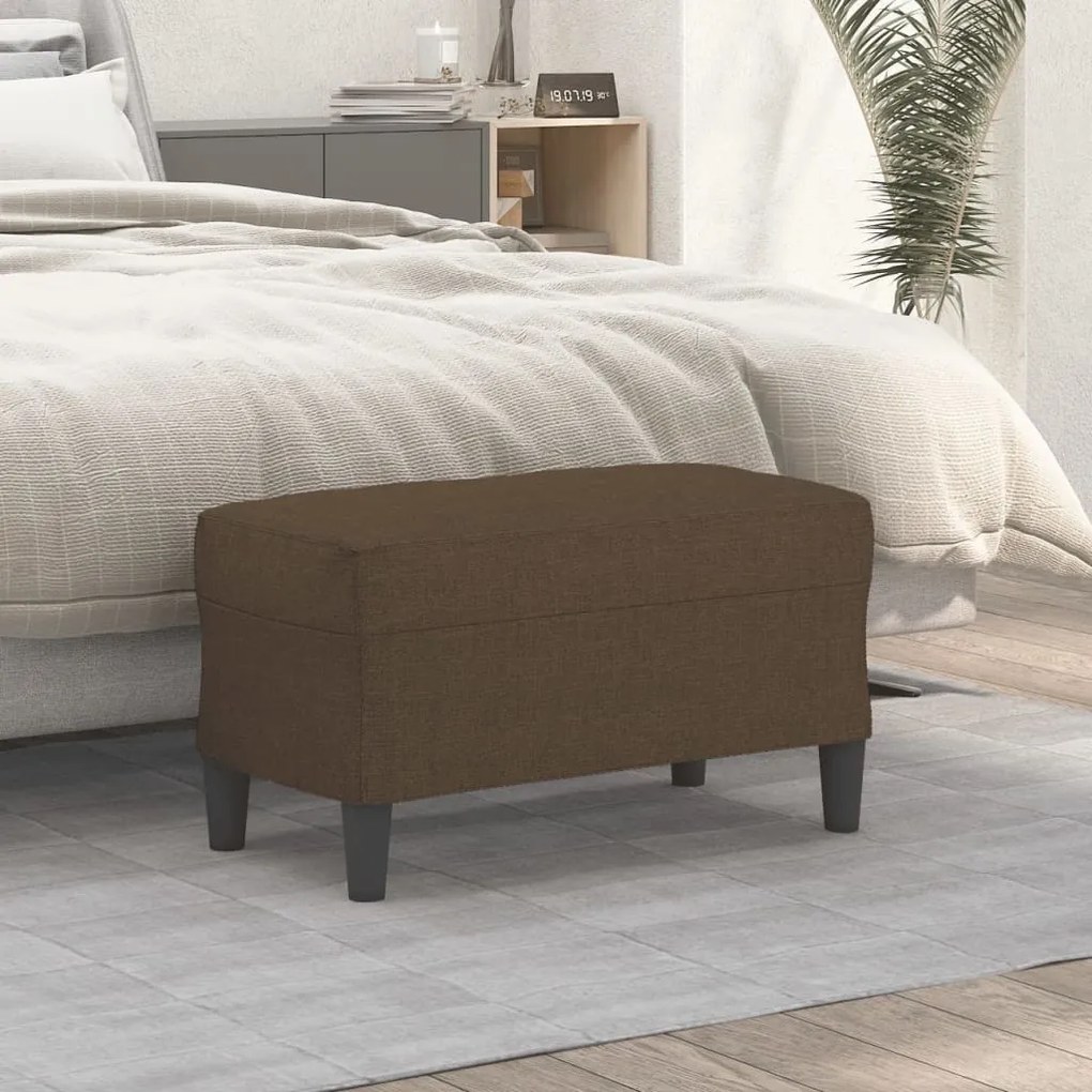 349386 vidaXL Пейка, кафява, 70x35x41 см, плат