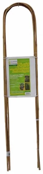 Бамбукови извити колчета , цвят натурал, Ф 14-16мм. Н-1,50 м