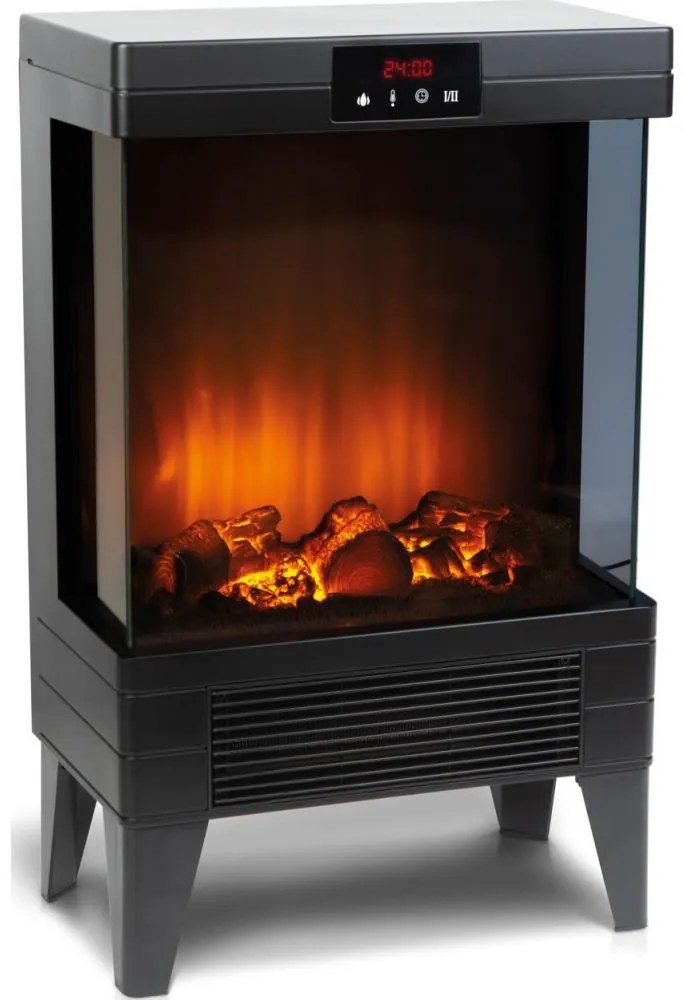 LED електрическа камина с отопление LED/2000W/230V + дистанционно управление