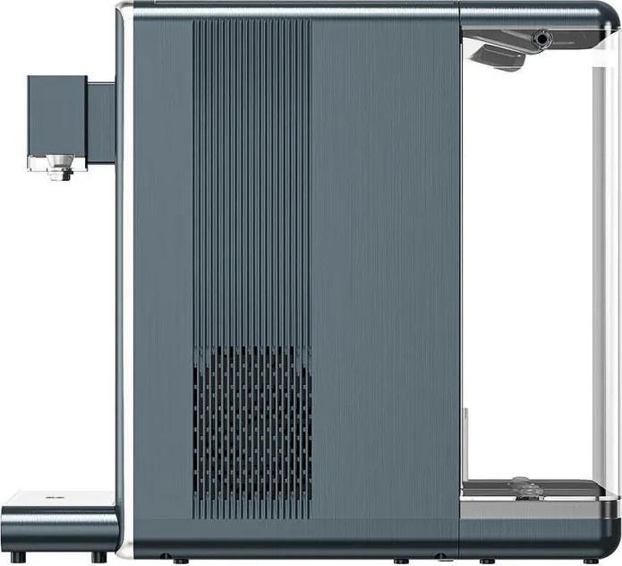 Диспенсър за вода ELIXIR Pro Plus, 2200W, Затопляне 18 л/ч, 42-90°C, UVC стерилизация, Дисплей, Многостепенна филтрация, Компресорен, Сиво-син/графит