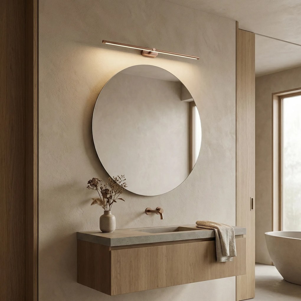 LED аплик за баня APP1897-1W 80 cm BRUSH COPPER