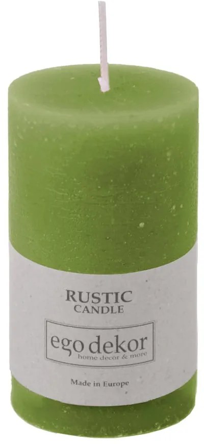 Зелена свещ Rust, време на горене 38 h Rustic - Rustic candles by Ego dekor