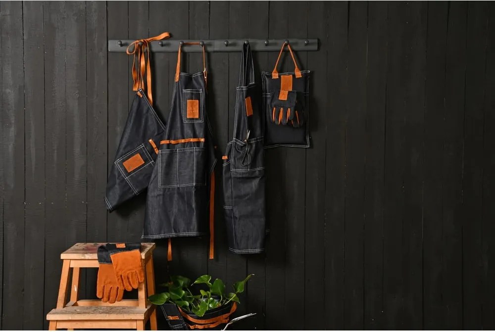 Синьо-оранжеви градински ръкавици Denim - Esschert Design