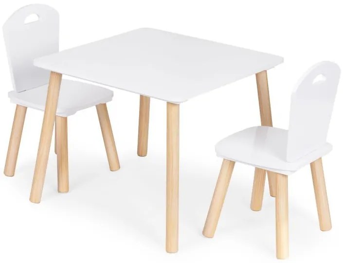 Детски комплект мебели - детска маса и 2 стола с облегалка