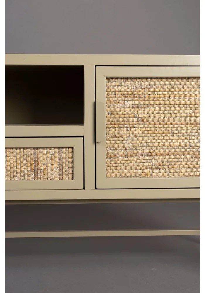 Бежова маса за телевизор от масивна ела 148x60x38 cm Yasu – Dutchbone